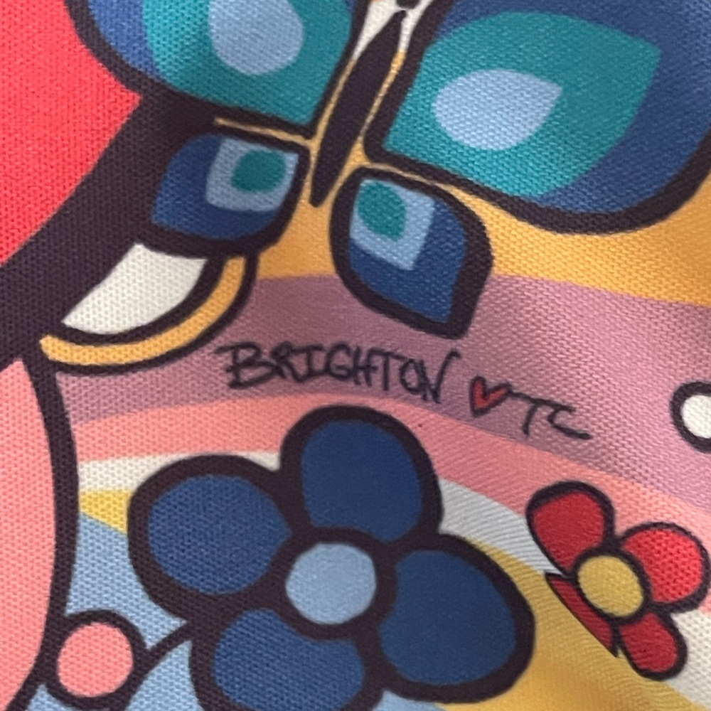 Brighton Colorful Love Print Crossbody Bag - Picture 2 of 4